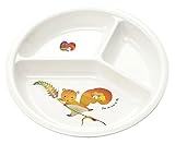 マルケイ Belli child(ベリチャイルド) 三つ仕切皿 小 リス J25 BC