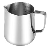 ラテアートミルクピッチャー ミルクジャグ ステンレス製 350ml/600ml/900ml コーヒーラテアート用 スケール線付き フォームドミルク カプチーノカップ (350ml)