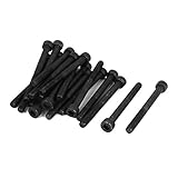 uxcell 六角穴付きボルト M5 x 50mm 12.9合金鋼 マシンボルト 六角ヘッド 20個入り