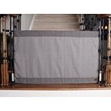 The Stair Barrier - Bannister-to-Bannister Signature Baby/Pet Gate - Modern Grey by The Stair Barrie