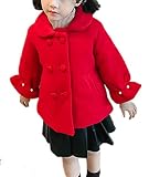 ZKKK 子供ウインドブレーカー 女の子　アウター ファションジャッケート　ガールズオーバーコート　ベビーコート　防風　通学 普段着　春　秋　冬　かわいい　長袖　丸首　パール飾り
