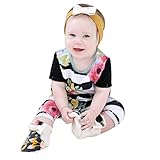 Karchi ベビー服 女の子 ロンパース 可愛い　半袖 花柄 　カバーオール 春夏服 誕生日　お出かけ　パーティー ０－２４ヶ月設定 ブラック (110)