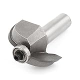 uxcell　サジ面ビット 面取りルータービット 12.7mmシャンク径 28.6mm切削直径