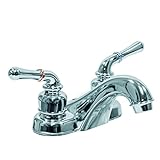 Aqua Plumb 1554091 4-inchファンシーポリッシュクローム洗面所蛇口のティーポットハンドルwithプラスチックポップアップ