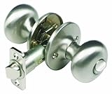 Design House 741314 Cambridge Privacy Door Knob, Universal Latch, Satin Nickel Finish Design House [