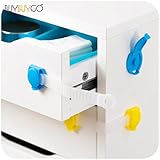 24pcs /ロットプラスチック赤ちゃん安全引き出し服TV Shoeバスルームバケットキャビネットロック子ドア保護キッズロックプロモーション