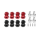 RCハブ六角アダプター、RCカーホイールハブアダプター、RC 12mm六角ホイールハブメタルアダプターTraxxas Hsp Redcatリモートコントロールクローラー用(17mm)