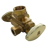 LASCO 06-7451 Dual Valves/Dual Stops, 1/2-Inch Iron Pipe Inlet X 3/8-Inch Compression Outlet X 1/4-I