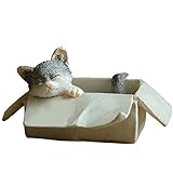 DBMART　可愛いラブリーキャット ネコちゃん 樹脂 生き生きとしているホーム飾り 置物 玄関 飾り おしゃれ プレゼント ギフト アクセサリー インテリア (子猫)