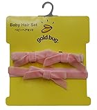 GOLDBUG 3Pヘアーセット ヘアーバンド, 2ヘアークリップ ピンクベルベット 23389