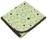 Kushies Receiving Blanket, Green Crazy Bubbles by Kushies