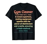 面白いジムクリーナー Tシャツ