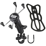 RAM MOUNTS ラムマウント マウントセット Xグリップ&U字ハンドルバークランプ ファブレット用 テザー付き ブラック RAM-B-149Z-UN10U