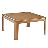 山善(YAMAZEN) 家具調和洋風こたつ(継脚付)(80cm正方形) ブラウン WG-F80H