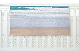 KESS InHouse Sylvia Coomes Life Is Better At The Beach Tan Blue Fleece Baby Blanket 40 x 30 [並行輸入品]