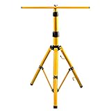HIKARI 三脚スタンド LED投光器用 伸縮タイプ 折畳 三脚 スタンド式 1灯・2灯・3灯対応 作業灯スタンド 投光器スタンド ledライト ワークライト用 防水加工 携帯式 アウトドア 1個z