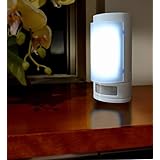LED センサーライト 人感・明るさセンサー搭載 置いても壁掛けもOK 配線不要 センサーライトエレガント 足元ライト