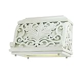 Alico Lighting 1993TW Acclaim Lighting Textured White Finished Outdoor Sconce with Clear Glass Shade