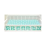 My Baby Sam Pixie Baby Polka Dot Contour Changing Pad Cover, Aqua by My Baby Sam [並行輸入品]