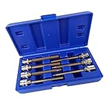 FLAMEER ドライバー　７個　六角ソケット　3/8 インチ　ドライブ　アレンキービット　シルバー　耐久性　軽量