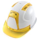 TOYO ヴェンティーヘルメット 飛来・落下物用 白 ひさし/イエロー NO.390-OT-YY