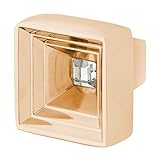 Wisdomストーン4221 gp-c Hidden TreasureノブHidden Treasure 1 – 1 / 16 in。光沢仕上げゴールドクリアクリスタルキャビネットノブ、光沢ゴールド仕