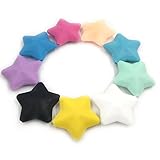 Kissteether 9pcs シリコーンDIYファッションジュエリーペンダントの赤ちゃんの歯を赤ちゃんの歯磨き粉のおもちゃ新しいお母さんは食品グレードシリコーン材料、歯科安全と環境保護のネックレス