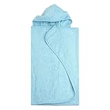 My Blankee Organic Hooded Terry Towel, Baby Blue, 26 x 42 by My Blankee