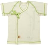 オーガニックコットン フライス 短肌着 50cm 黄緑 RO10011 日本製