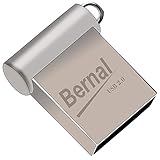Bernal USBメモリ 64GB USB2.0 高速転送 スーパーミニ 耐衝撃 ホワイト USBフラッシュメモリー (無期限保証) (64GB, 銀)