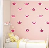 48set/pack DIY Kids Little Crown Crown Sticker -Home Decor Interior Girls Bedroom Wall Sticker DIY N