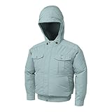 空調服:フード付チタン肩当有NSP空調服(ウェアのみ) 型式:NB-101 モスグリーンXL
