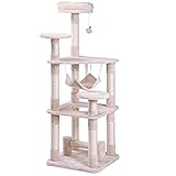 Mwpo キャットタワー 猫タワー 据え置き 麻紐 夏でも快適 登やすい 匂いなし TX00014A