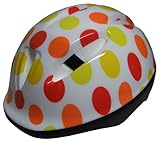 今月は収納バッグプレゼント　こども用　自転車ヘルメット CH-1水玉オレンジ