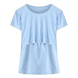 妊婦服 半袖Tシャツ Timsa 2018新番 マタニティ パジャマ 授乳口 Tシャツ レディース トップス インナー 無地 T-shirt 半袖 スプライス 授乳口付き ルームウェア 春夏 快適 ゆ