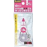 3M スコッチ 修正テープ微修正詰替用 4mmX10m ピンク SCPR4NN