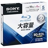SONY データ用BD-R 追記型 片面2層50GB 6倍速 プリンタブル 白 5枚P 5BNR2DCPS6
