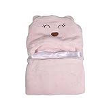 Labebe Baby Multifunction Blanket with Hood Outdoor & Indoor for Baby up to 1 Year - Pink Bear