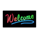 LEDサインボード 樹脂型 光が流れる welcome LED看板 営業中 光る看板（GT-GG-WELCOME） ネオン看板 電子看板 電飾看板 店舗 ネオンサイン ネオン