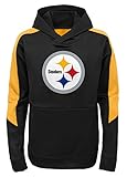 Pittsburgh SteelersユースNFL「太字ロゴ"パフォーマンスフード付きスウェットシャツ