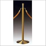 e-kanamono フロアガイドポール ロープタイプ FPR-2188 ゴールド/アルマイト
