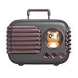 ulafbwur 小型Bluetoothスピーカー 素敵なUSB充電スーツケース型 クリアサウンド ミニラウドスピーカー オフィス用ラウドスピーカースピーカー用 Bluetooth用