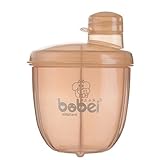 Dovewill 携帯　ロータリー　ベビー　粉ミルク　フード　保存容器　ボックス　コンテナ　3格分け　全3色 - コーヒー