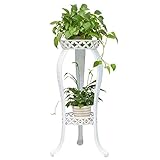 HCHWH ヨーロッパの鍛鉄フラワーシェルフ多層リビングルームオフィスバルコニーフロア屋内緑植物フラワーポットシェルフモダンマルチカラーバルコニー