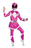 Disguise Pink Ranger Deluxe Child Costume, Pink, Large/(10-12)