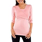 Zhuhaitf 居心地の良い 看護トップ 女性のための 柔らかい ロングスリーブ 薄い 快適 授乳シャツ 利用可能な複数のサイズ