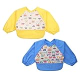 JMITHA 防水 仕様のスタイ よだれかけ お ベビー食事エプロン ビブ スタイ ベビー 男の子・女の子長袖エプロン 子供 おしゃれ ベビーエプロン 赤ちゃん かわいい 育児用品 ベビーグッズ (6