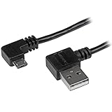 StarTech.com L型右向きUSBケーブル(A - Micro B) 1m USB2AUB2RA1M