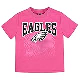 Gerber 子供服 NFL フィラデルフィアイーグルス 2018年 半袖チームロゴTシャツ ピンク 12ヶ月