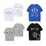 ヨルシカ Tシャツ 半袖 丸首 応援グッズ 夏服 メンズ レディース おもしろ 速乾 大きいサイズ 白 ゆったり 可愛い 柔らかい 快適 個性的 通気性 吸汗 ファッション おもしろい 人気 記念シャツ誕生日 プレゼント (M,ホワイト 01) [並行輸入品]